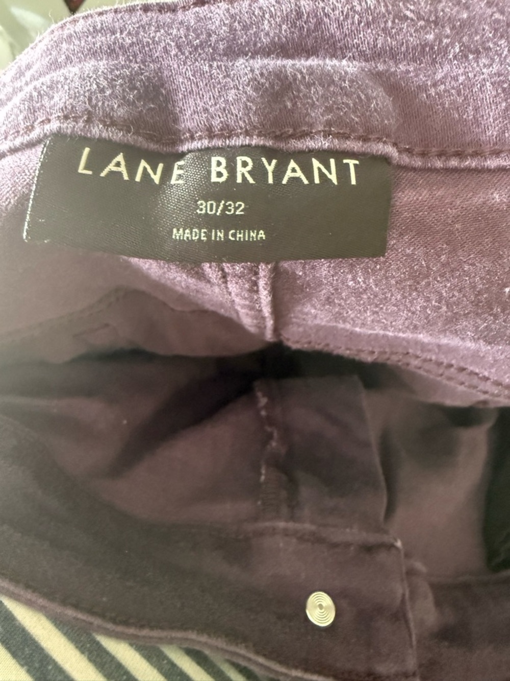 Lane Bryant Deep Plum Pants